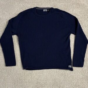 Guess Jeans Men's Dark Blue Crewneck Sweater